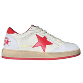 Golden Goose Ball Star Sneakers / Trainers Red / White / Beige / Cream